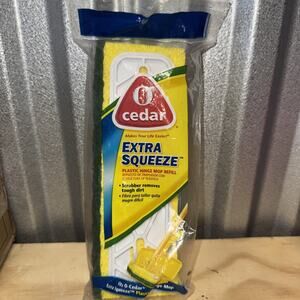 O Cedar Extra Squeeze Plastic Hinge Mop Refill Fits Plastic Hinge Mop NEW